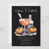Kostuums & Cocktail Halloween Feest Kaart