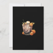 Kostuums & Cocktail Halloween Feest Kaart (Achterkant)