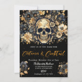 Kostuums & Cocktail Halloween Feestuitnodiging Kaart (Voorkant)