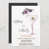 Kostuums & Cocktail Scary Halloween Kaart (Voorkant / Achterkant)