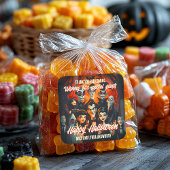 Kostuums Cocktails 50s Halloween Favoriete Seal Vierkante Sticker