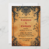 Kostuums & Cocktails Halloween Feest In Kaart (Voorkant)