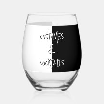 Kostuums Cocktails Halloween Feest Zwart Wit