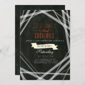Kostuums & Cocktails | Halloween Party Invite Kaart (Voorkant / Achterkant)
