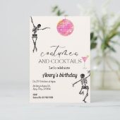 Kostuums & Cocktails Halloween-thema Kaart (Staand voorkant)