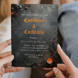 Kostuums & Cocktails I Kaarsen Grijs Kaart