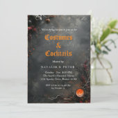 Kostuums & Cocktails I Kaarsen Grijs Kaart (Staand voorkant)