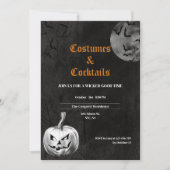 Kostuums & Cocktails Spooky Volwassen Halloween Fe Kaart (Voorkant)