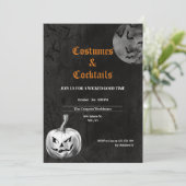 Kostuums & Cocktails Spooky Volwassen Halloween Fe Kaart (Staand voorkant)