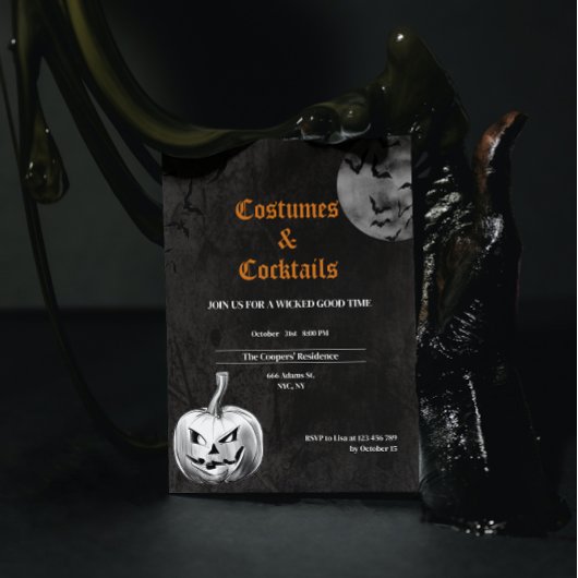 Kostuums & Cocktails Spooky Volwassen Halloween Fe Kaart