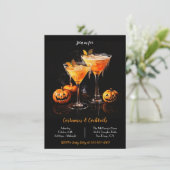 Kostuums Cocktails Volwassen Halloween Party Kaart (Staand voorkant)