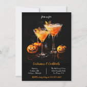 Kostuums Cocktails Volwassen Halloween Party Kaart (Voorkant)