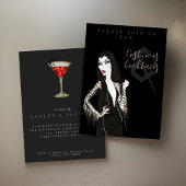 Kostuums en Cocktail Halloween Feestuitnodiging