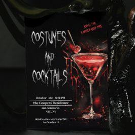 Kostuums en Cocktails Bloody Potion Halloween Kaart