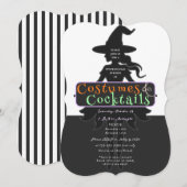 Kostuums en cocktails Halloween Drink heksen op Kaart (Voorkant / Achterkant)