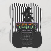 Kostuums en cocktails Halloween Drink heksen op Kaart (Voorkant / Achterkant)