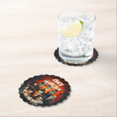 Kostuums en cocktails Halloween Party Kartonnen Onderzetters (Insitu)