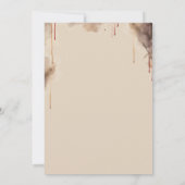 Kostuums en Cocktails Sculls & Rozen Halloween Kaart (Achterkant)