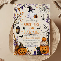 Kostuums en Cocktails Volwassenen Halloween Feest