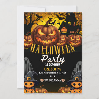 Kostuums en Cocktails Volwassenen Halloween Feest Kaart