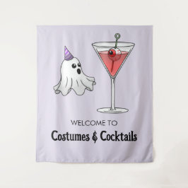 Kostuums en cocktails wandkleed