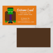 Kostuums en fancy kledingverhuur visitekaartje (Voorkant / Achterkant)