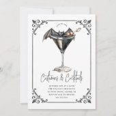 Kostuums & Martinis Halloween Party Kaart (Voorkant)