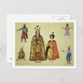Kostuums van de 17e en 18e eeuw, bord 56 briefkaart (Voorkant / Achterkant)