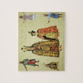 Kostuums van de 17e en 18e eeuw, bord 56 legpuzzel (Verticaal)