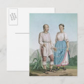Kostuums van de Indiërs van Michouacan Briefkaart (Voorkant / Achterkant)