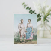 Kostuums van de Indiërs van Michouacan Briefkaart (Staand voorkant)