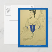 kostuumschets voor ballet LA SYLPHIDE Briefkaart (Voorkant / Achterkant)