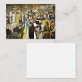 Kosztka - Bij de ingang van de wailing Notitiekaartje (Voorkant / Achterkant)