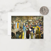 Kosztka - Bij de ingang van de wailing Notitiekaartje (Voorkant / Achterkant in situ)