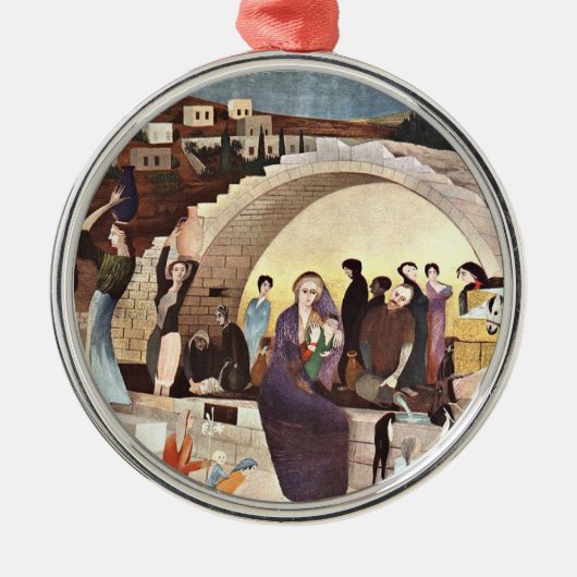 Kosztka - Maria's bron in Nazareth Metalen Ornament (Voorkant)