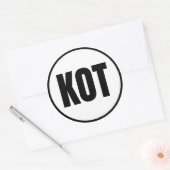 KOT - Kotlik Round Sticker (Envelop)