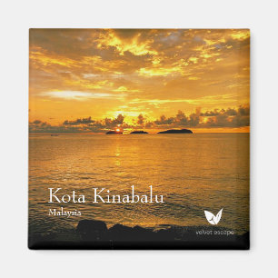 Kota Kinabalu - koelkast magneet van Velvet Escape