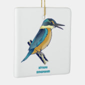 Kotare Kingfisher NZ BIRD Keramisch Ornament (Rechts)