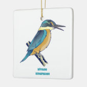 Kotare Kingfisher NZ BIRD Keramisch Ornament (Links)