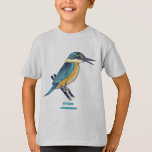 Kotare Kingfisher NZ BIRD T-shirt