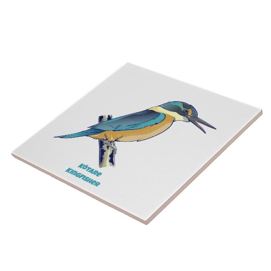 Kotare Kingfisher NZ BIRD Tegeltje (Zijkant)