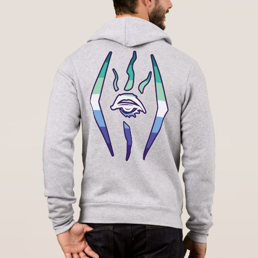 KOTD Gay Mannen Pride logo Hoodie (Achterkant)