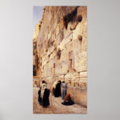 Kotel Painting by Gustav Bauernfein - Circa 1904 Poster (Voorkant)