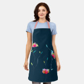 Koterroze abstracte florale partij schort (Gedragen)