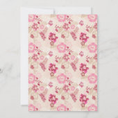 Koterroze moderne afgestudeerde bloemen kaart (Achterkant)