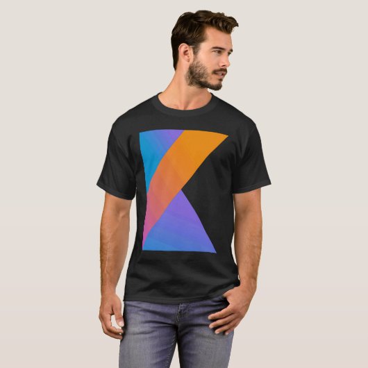 Kotlin Code Web Developer Front End Developer T-shirt (Voorkant volledig)