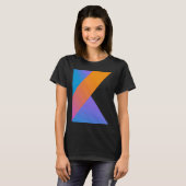 Kotlin Code Web Developer Front End Developer T-shirt (Voorkant volledig)
