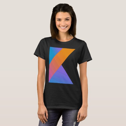 Kotlin Code Web Developer Front End Developer T-shirt (Voorkant volledig)