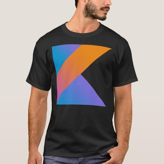 Kotlin logo t-shirt for Kotlin programmers Classic (Voorkant)