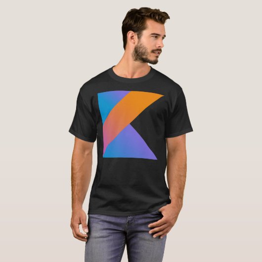 Kotlin logo t-shirt for Kotlin programmers Classic (Voorkant volledig)